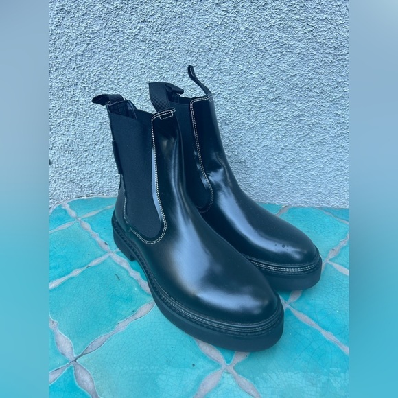 All Saints Mens Jude Chelsea Boots in Black Size US 8 EU 41 NEW main image 5